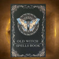 [Vintage | Witch] Vintage 1pc Old Witch Spells Book, Intricate Black & Golden Design with Butterfly Motif | Ideal for Birthday