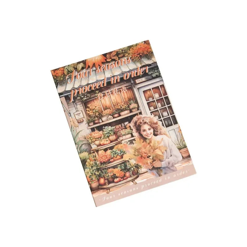 20Pcs Package travel Dairy Supplies Stickers Four Seasons Teenage handbook material decorative sticker book Scrapbook 148*105mm