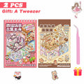 20Pcs 20in1 3D Cartoon Sticker Book | DIY Scenes Creative Gift for Kids, Portable Sticker Album for Birthday Christmas Crafts