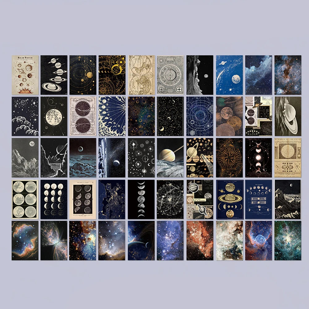 100pcs/book Dual-material Material Book Retro Memoir Series Mini 50 Pieces Non-repeatable Tear-off Handbook Decorative Paper