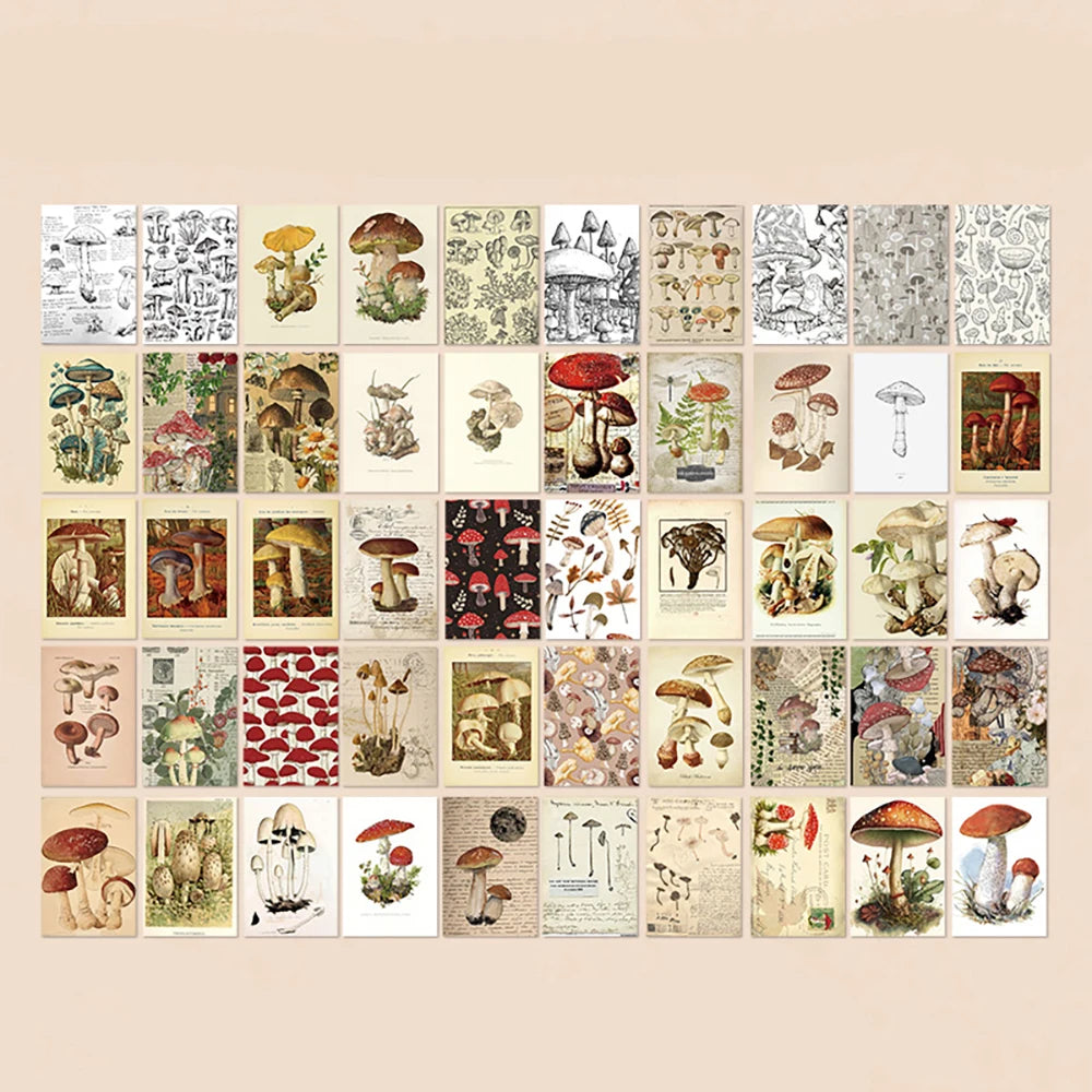 100pcs/book Dual-material Material Book Retro Memoir Series Mini 50 Pieces Non-repeatable Tear-off Handbook Decorative Paper